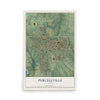 Map of Purcellville, Virginia, 12 x 18 inch unframed archival matte print