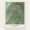 Quicksburg, Virginia map print, the full design