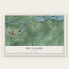 Riverdale, Virginia map print, the full design