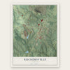 Ruckersville, Virginia map print, the full design