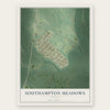 Southampton Meadows, Virginia map print, the full design
