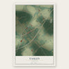 Tasley, Virginia map print, the full design