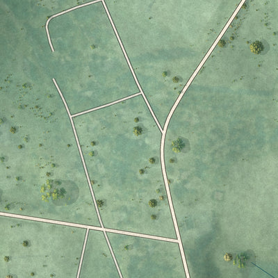 Close-up of the map of Thynedale, Virginia print showing street and building detail