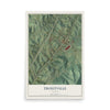Map of Troutville, Virginia, 12 x 18 inch unframed archival matte print