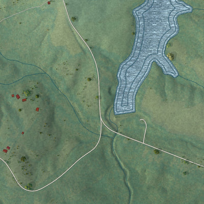 Close-up of the map of Union Level, Virginia print showing street and building detail