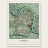 Wasena, Virginia map print, the full design