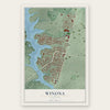Winona, Virginia map print, the full design