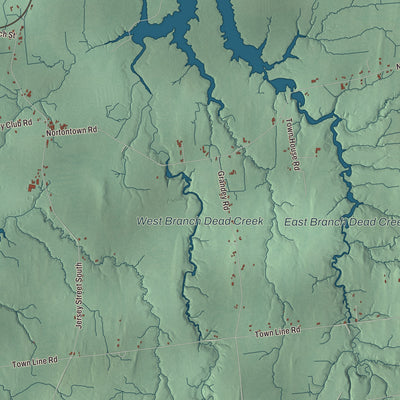 Terrain and local geography detail from the Addison, Vermont map