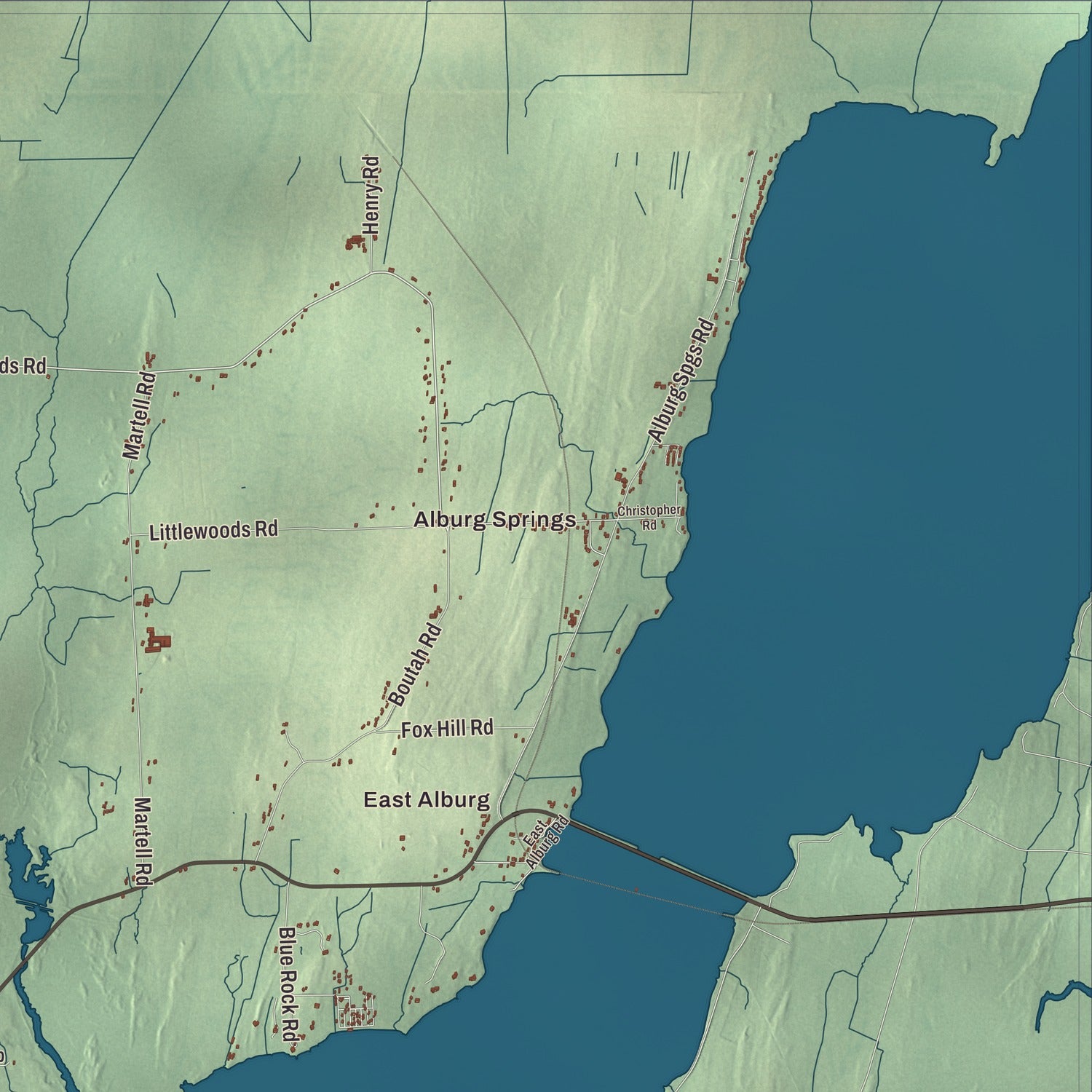 Street and neighborhood detail from the Alburgh, Vermont map