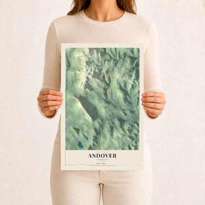 Andover, Vermont map print - 12 x 18 archival matte print