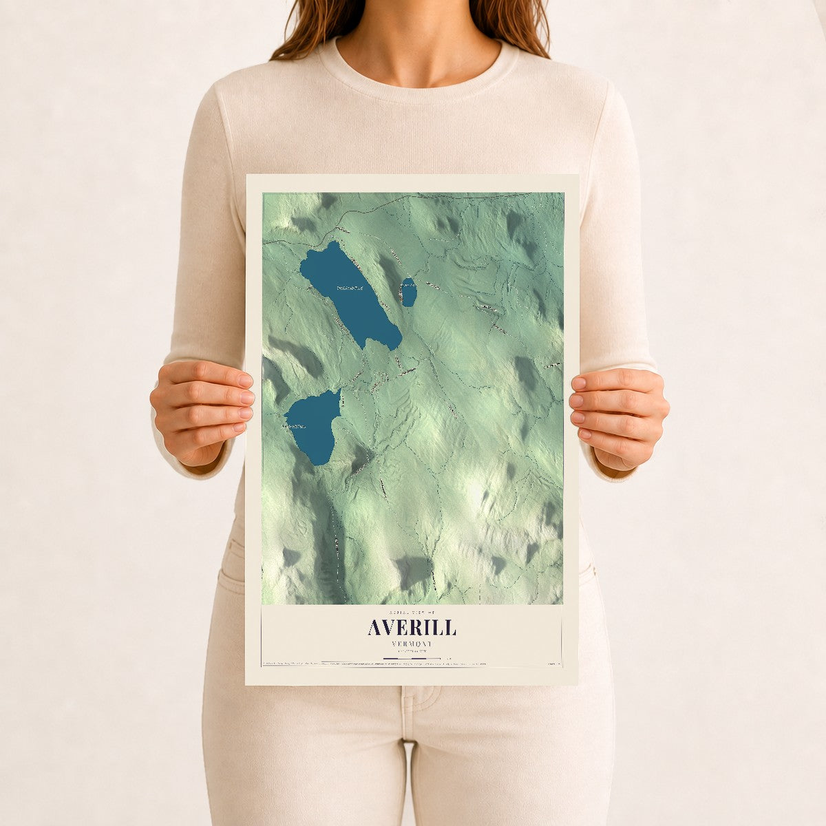 Averill, Vermont map print - 12 x 18 archival matte print