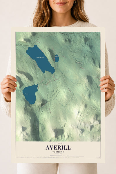 Averill, Vermont map print - 18 x 24 archival matte print