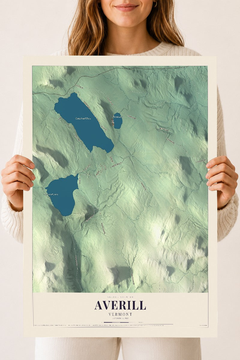 Averill, Vermont map print - 18 x 24 archival matte print
