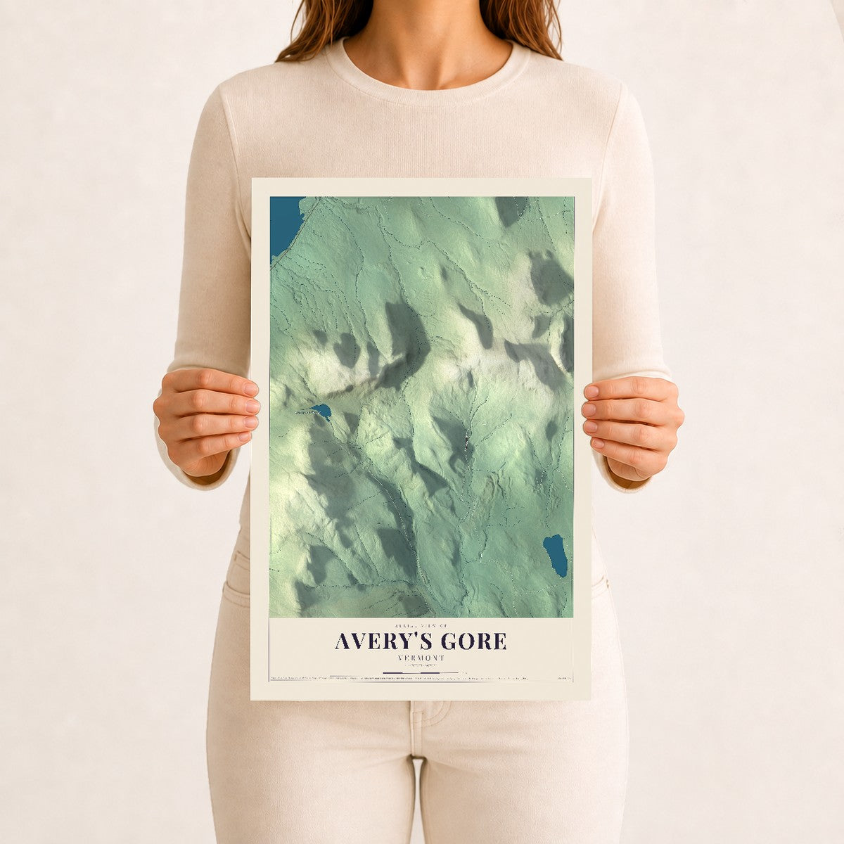 Avery's Gore, Vermont map print - 12 x 18 archival matte print