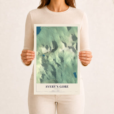 Avery's Gore, Vermont map print - 12 x 18 archival matte print