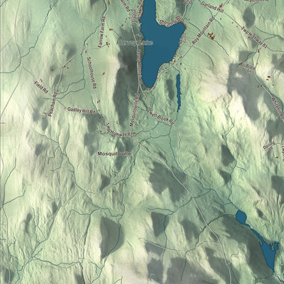 Street and neighborhood detail from the Barnet, Vermont map