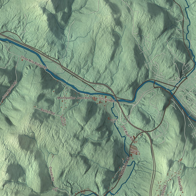 Street and neighborhood detail from the Berlin, Vermont map