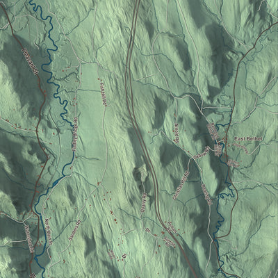 Street and neighborhood detail from the Bethel, Vermont map