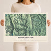 Map of Bridgewater, Vermont, 12 x 18 inch unframed archival matte print