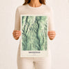 Map of Brookfield, Vermont, 12 x 18 inch unframed archival matte print