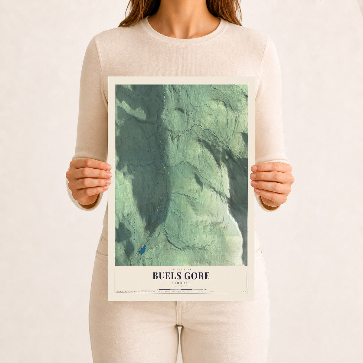 Buels Gore, Vermont map print - 12 x 18 archival matte print