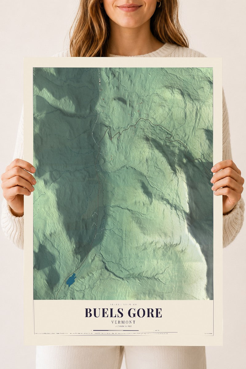 Buels Gore, Vermont map print - 18 x 24 archival matte print