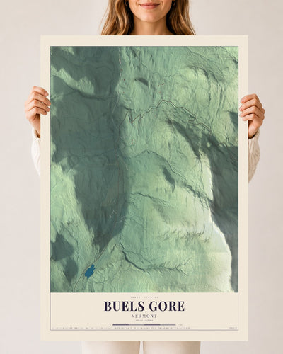Buels Gore, Vermont map print - 24 x 36 archival matte print