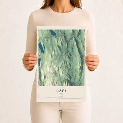 Canaan, Vermont map print - 12 x 18 archival matte print
