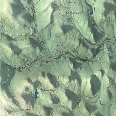 Street and neighborhood detail from the Chester, Vermont map