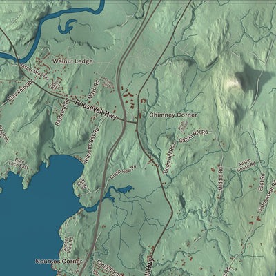 Street and neighborhood detail from the Colchester, Vermont map
