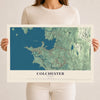 Map of Colchester, Vermont, 12 x 18 inch unframed archival matte print