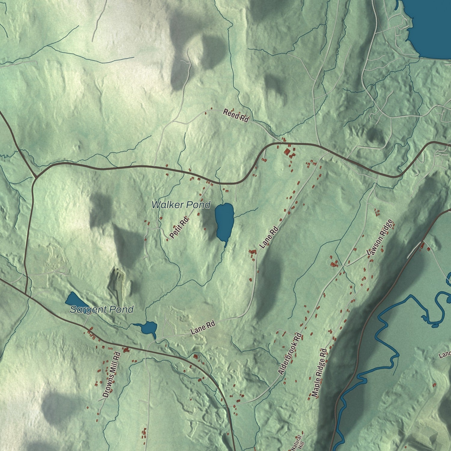 Street and neighborhood detail from the Coventry, Vermont map