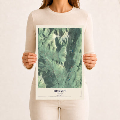 Dorset, Vermont map print - 12 x 18 archival matte print
