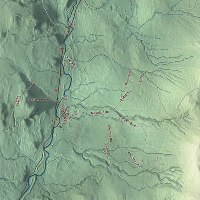 Street and neighborhood detail from the East Haven, Vermont map