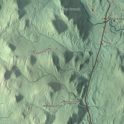 Street and neighborhood detail from the Enosburgh, Vermont map