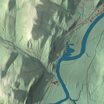 Street and neighborhood detail from the Fairlee, Vermont map