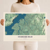 Map of Ferrisburgh, Vermont, 12 x 18 inch unframed archival matte print