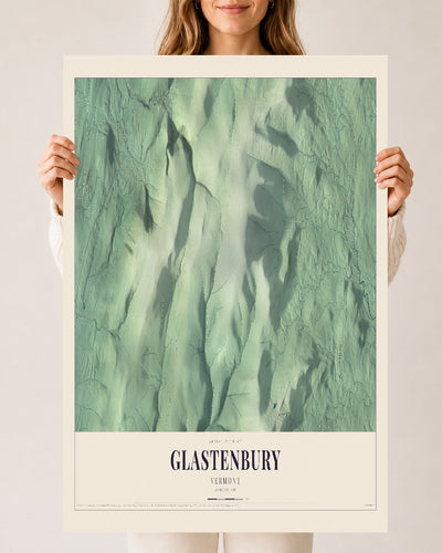 Glastenbury, Vermont map print - 24 x 36 archival matte print