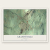 Graniteville, Vermont map print, the full design