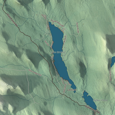 Terrain and local geography detail from the Groton, Vermont map