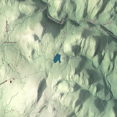 Terrain and local geography detail from the Halifax, Vermont map