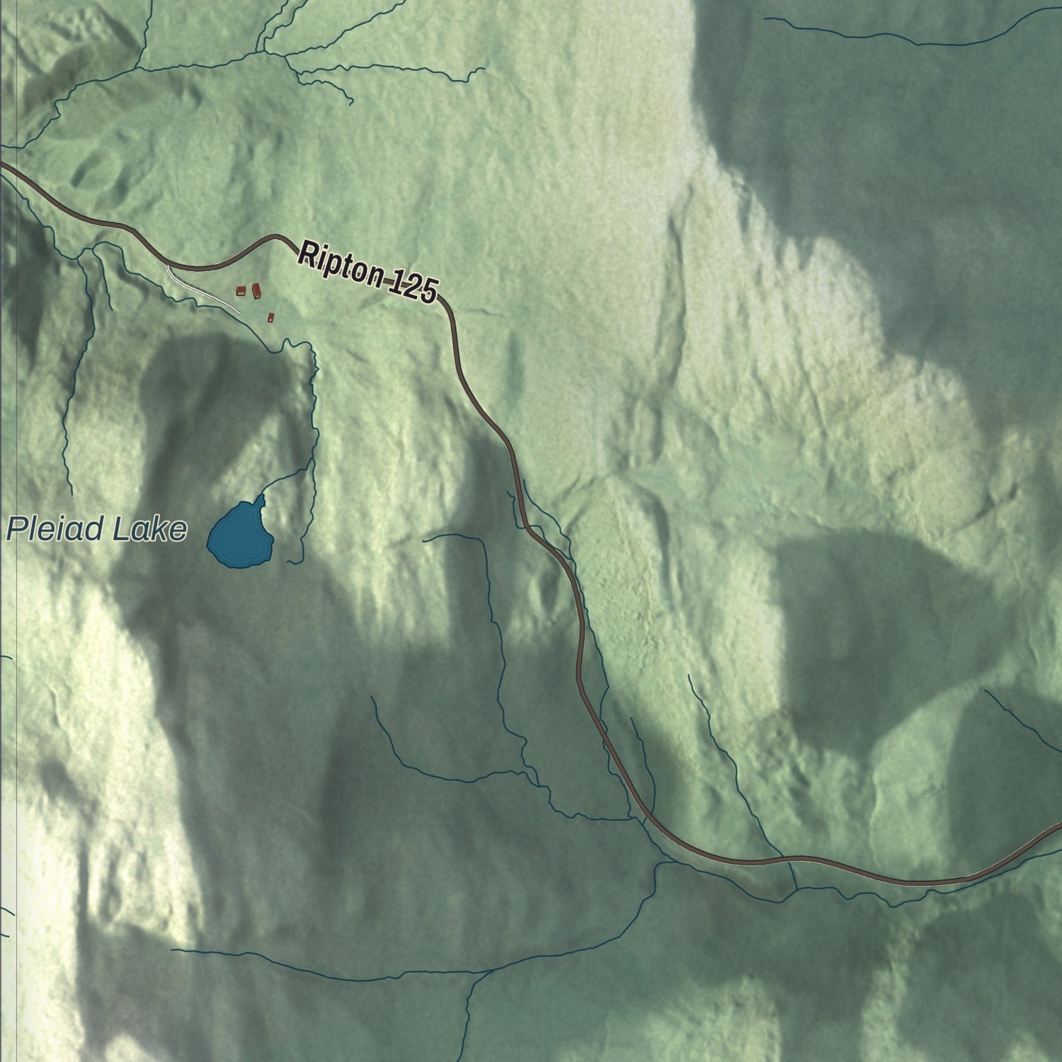 Terrain and local geography detail from the Hancock, Vermont map