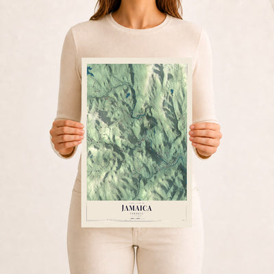 Jamaica, Vermont map print - 12 x 18 archival matte print