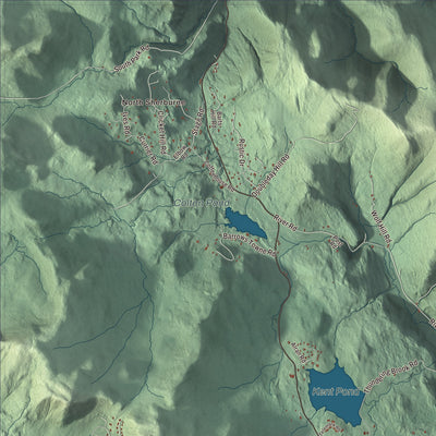 Street and neighborhood detail from the Killington, Vermont map