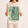 Map of Ludlow, Vermont, 12 x 18 inch unframed archival matte print