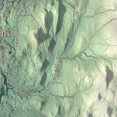 Street and neighborhood detail from the Lyndon, Vermont map
