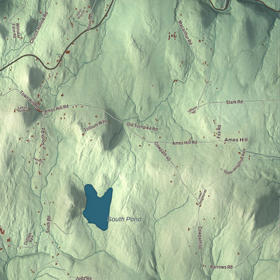 Street and neighborhood detail from the Marlboro, Vermont map