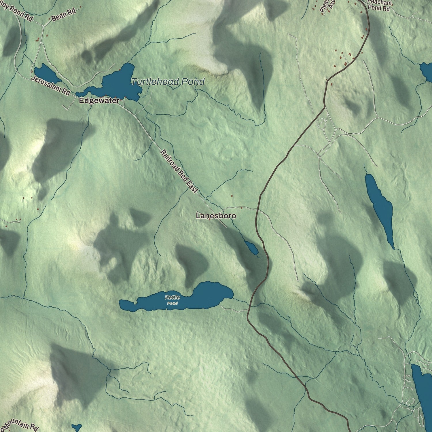Street and neighborhood detail from the Marshfield, Vermont map