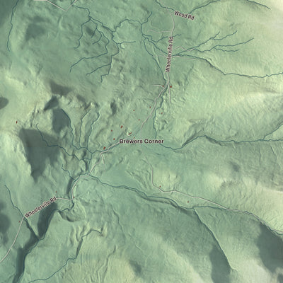Street and neighborhood detail from the Mendon, Vermont map