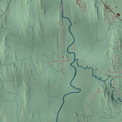 Street and neighborhood detail from the Middlebury, Vermont map